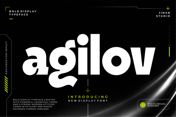 Agilov: A Bold Font for Modern, Expressive Design
