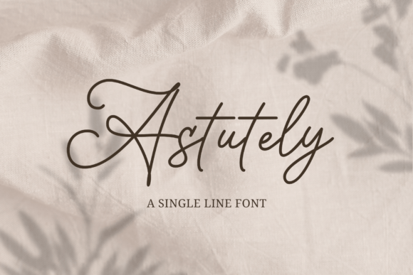 Astutely: The Refined Handwritten Font for Timeless Design