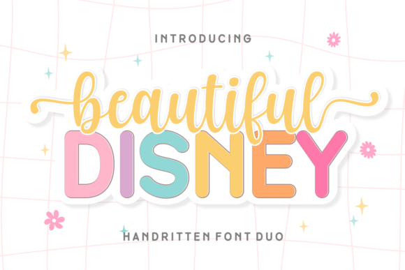 Beautiful Disney Duo: A Modern Font Pairing