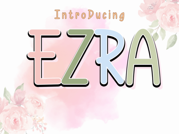 Ezra: A Handwritten Font Inspired by the Tip of a Vine