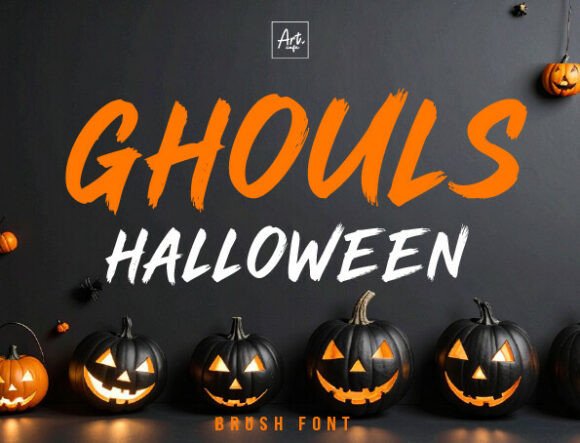 Ghouls Halloween: A Display Font with Artistic Freedom