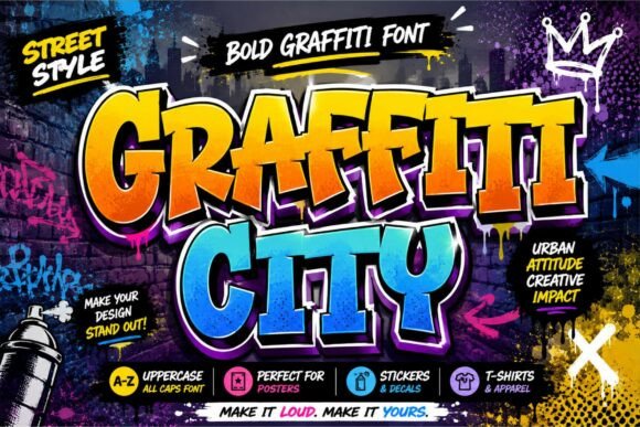 Graffiti City: The Bold Display Font for Street-Style Impact