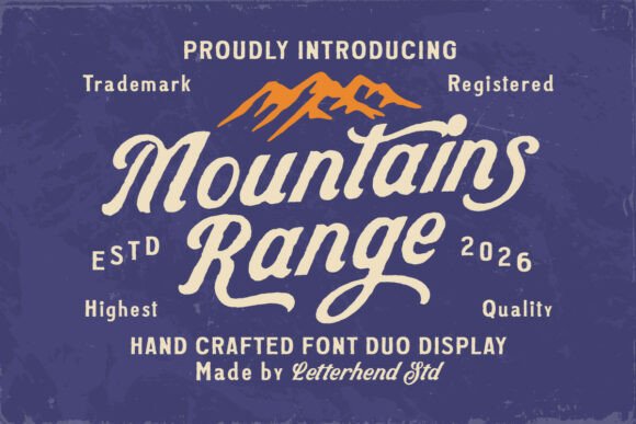 Mountains Range Duo: A Typeface for the Trailblazer