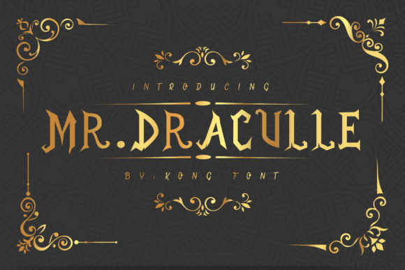 Mr. Draculle: A Bold Blackletter for Modern Branding