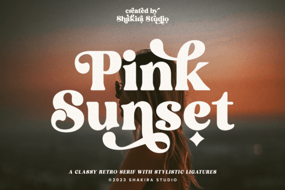 Pink Sunset: A Vintage-Modern Font for Creative Projects