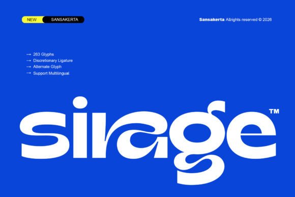 Sirage: A Modern Sans Serif for Bold Branding