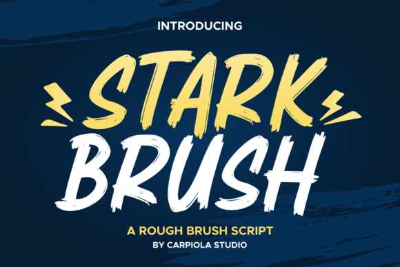 Unleashing Raw Energy: The Stark Brush Typeface